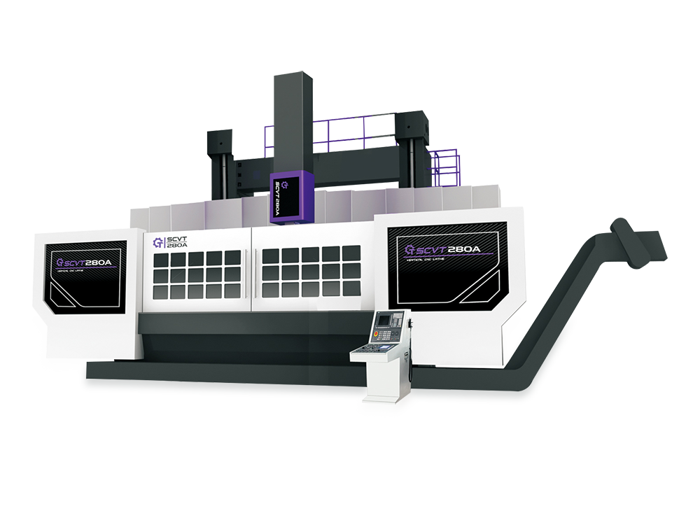 SCVT雙柱數(shù)控單刀架立式車床系列280、350、400